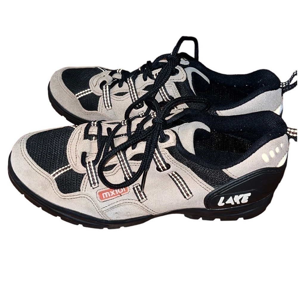 Lake MX101 tan and black suede men’s Cycling shoes Size 41 Equal to 8